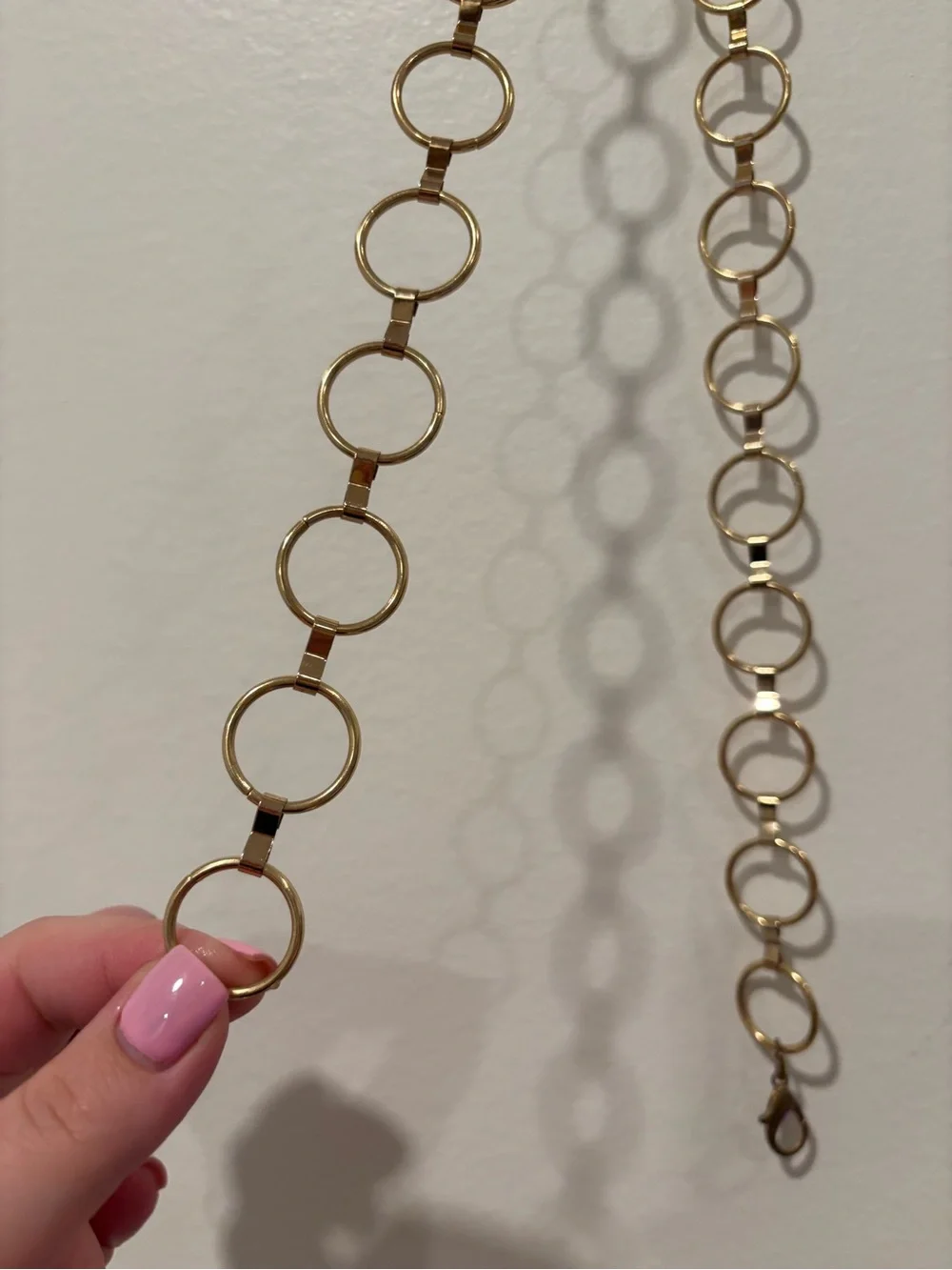 Gold Circle Link Chain Belt